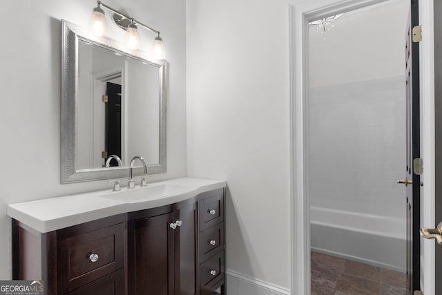 1650 Harvest Ln, Alpharetta, GA 30004 - full bathroom featuring vanity and tub / shower combination
