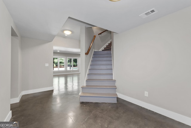 1650 Harvest Ln, Alpharetta, GA 30004 - stairs with concrete flooring