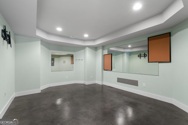 1650 Harvest Ln, Alpharetta, GA 30004 - finished basement with recessed lighting and electric panel