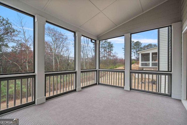 4636 SW Silver Oak Dr SW, Gainesville, GA 30504 - unfurnished sunroom featuring lofted ceiling