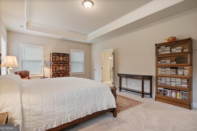 4636 SW Silver Oak Dr SW, Gainesville, GA 30504 - bedroom with carpet floors and a tray ceiling