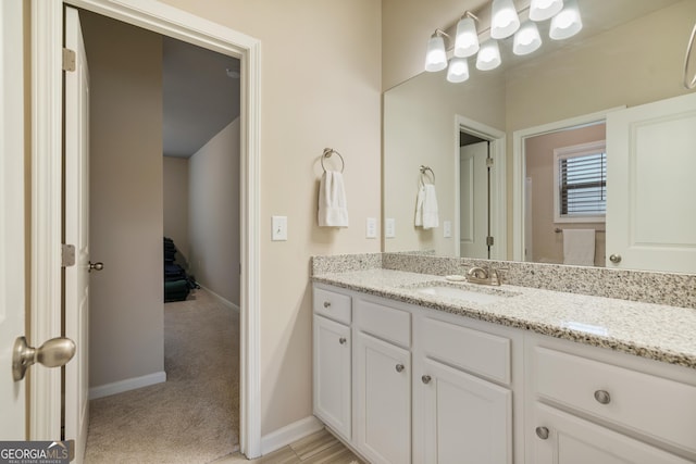 4636 SW Silver Oak Dr SW, Gainesville, GA 30504 - bathroom with vanity and baseboards