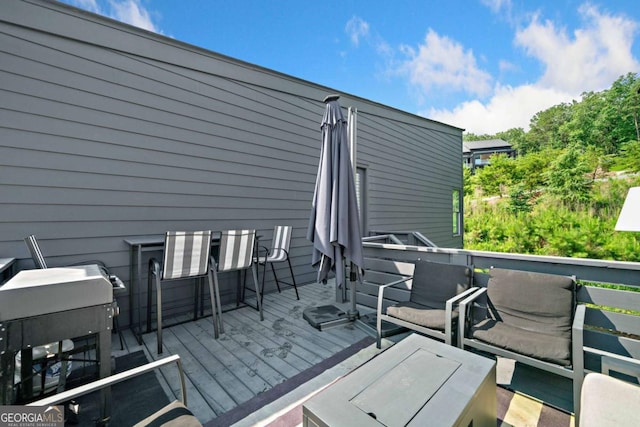 103 Marina Parc Dr, Waleska, GA 30183 - view of wooden terrace
