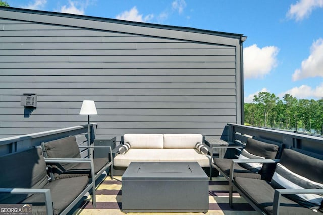 103 Marina Parc Dr, Waleska, GA 30183 - view of patio / terrace featuring an outdoor hangout area