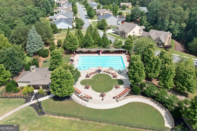 103 Marina Parc Dr, Waleska, GA 30183 - aerial view of a pool
