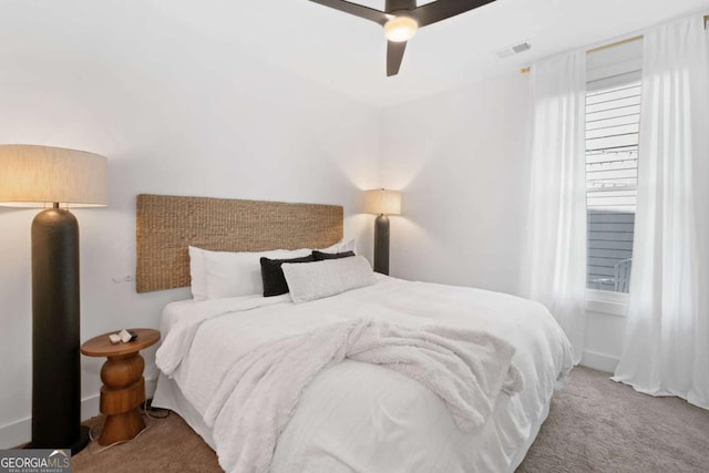 103 Marina Parc Dr, Waleska, GA 30183 - carpeted bedroom featuring a ceiling fan and baseboards