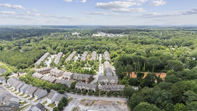 1004 Bayrose Cir, East Point, GA 30344 - aerial view of a heavily wooded area