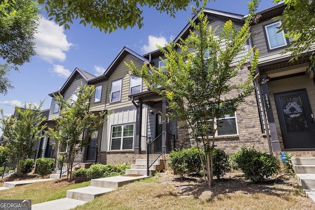 1004 Bayrose Cir, East Point, GA 30344 - view of front of property featuring brick siding and board and batten siding