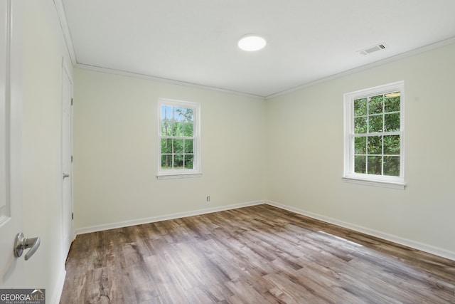1469 Tabernacle Church Rd, Lincolnton, GA 30817 - unfurnished room with crown molding and wood finished floors