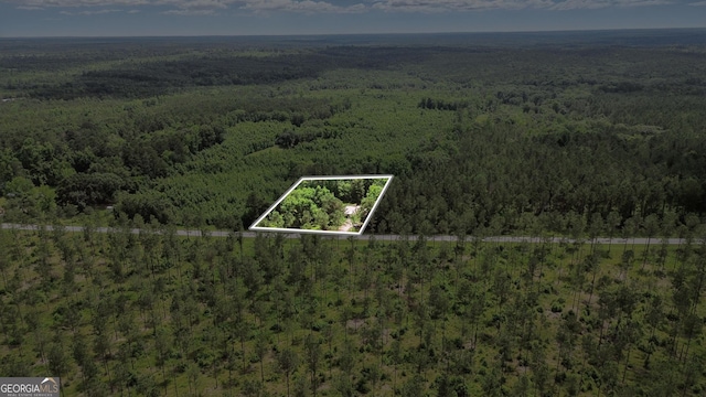 1469 Tabernacle Church Rd, Lincolnton, GA 30817 - aerial overview of property's location featuring a heavily wooded area and property boundaries highlighted