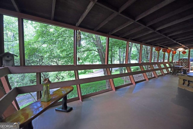 780 Watson Gap Rd, Mineral Bluff, GA 30559 - view of unfurnished sunroom