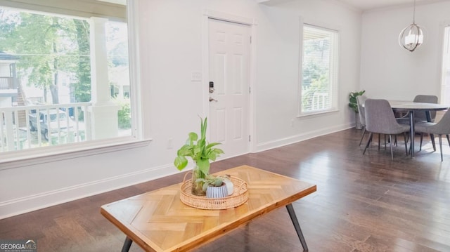 996 Palmetto Ave SW, Atlanta, GA 30314 - living area with a chandelier and wood finished floors