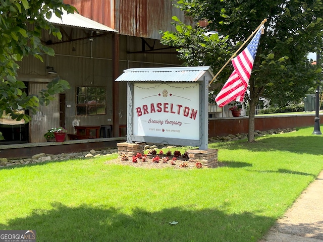 9701 Davis St, Braselton, GA 30517 - community / neighborhood sign featuring a yard