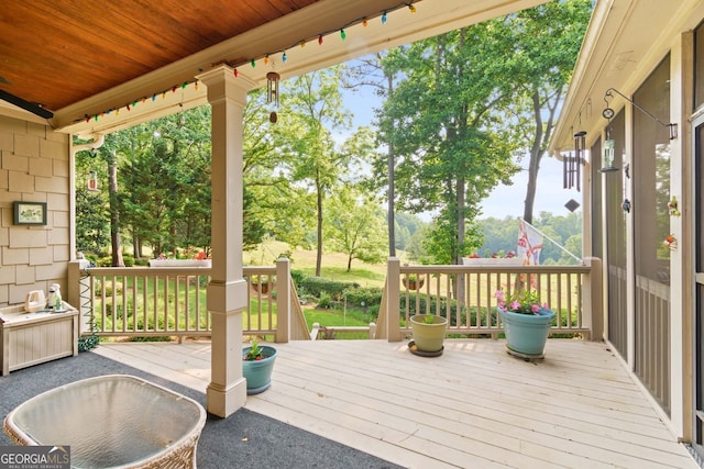 281 Hightower Lake Trl, Ball Ground, GA 30107 - view of deck