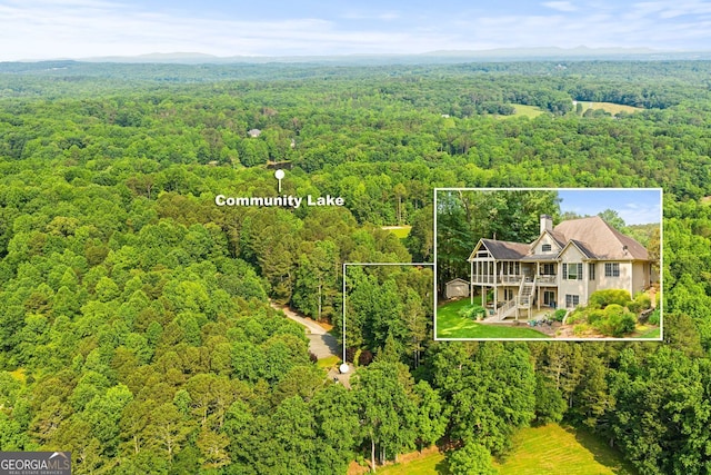 281 Hightower Lake Trl, Ball Ground, GA 30107 - view of subject property featuring property boundaries highlighted