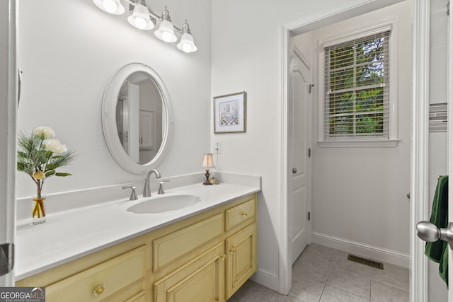 281 Hightower Lake Trl, Ball Ground, GA 30107 - bathroom featuring vanity and tile patterned floors