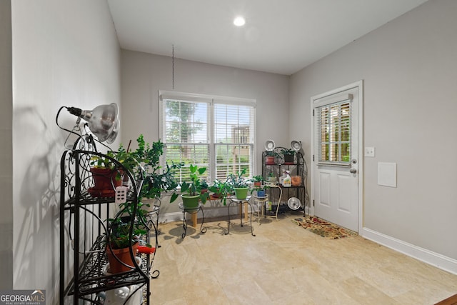 281 Hightower Lake Trl, Ball Ground, GA 30107 - entryway featuring baseboards and recessed lighting