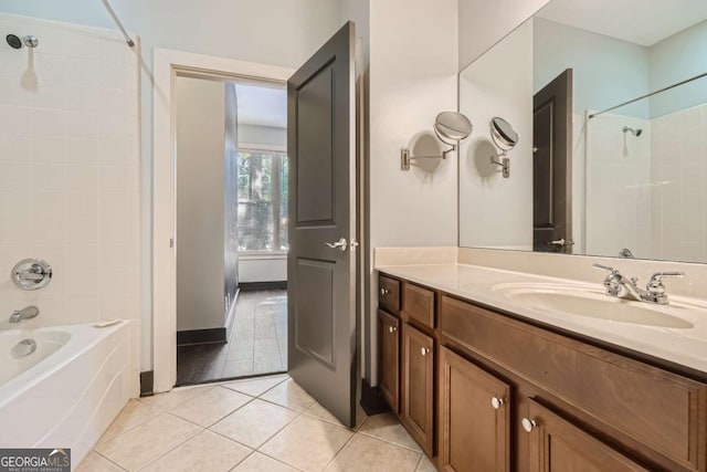 1195 Milton Ter Unit 5204, Atlanta, GA 30315 - full bathroom featuring vanity, shower / washtub combination, and tile patterned floors