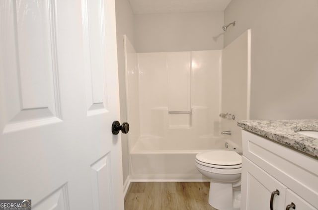 110 Chesterfield Ct, Fayetteville, GA 30214 - full bath with vanity, wood finished floors, and tub / shower combination