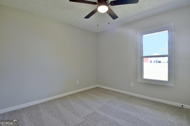 110 Chesterfield Ct, Fayetteville, GA 30214 - carpeted empty room with a textured ceiling and a ceiling fan