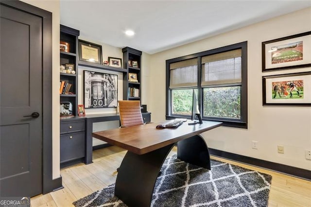 121 Fairway Overlook, Woodstock, GA 30188 - home office with light wood finished floors