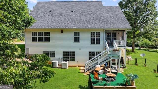 221 Timber Ridge Dr, Clarkesville, GA 30523 - rear view of property featuring stairs
