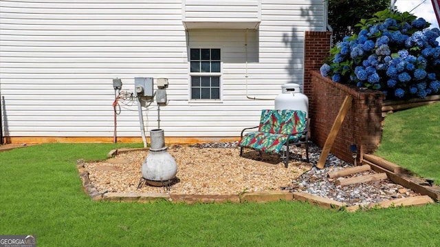 221 Timber Ridge Dr, Clarkesville, GA 30523 - view of exterior entry with a yard