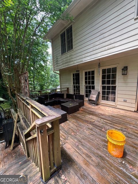 974 Bloomfield Dr, Lawrenceville, GA 30044 - view of wooden deck