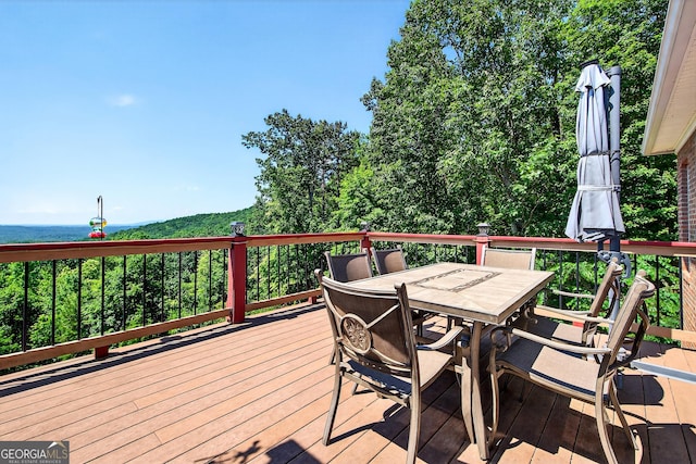 865 Laurel Ridge Rd, Cleveland, GA 30528 - deck with outdoor dining space