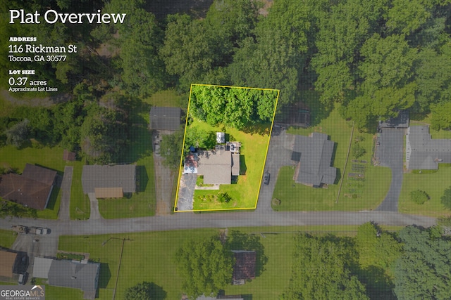 116 Rickman St, Toccoa, GA 30577 - aerial view