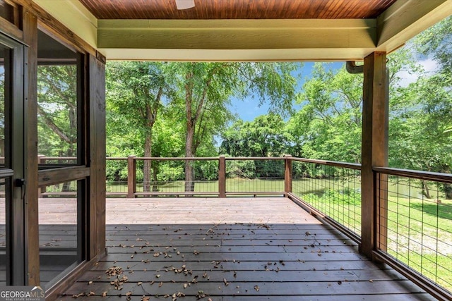 2092 Pleasant Hill Rd NE, Ranger, GA 30734 - deck with view of wooded area