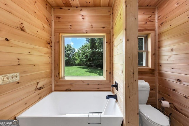 2092 Pleasant Hill Rd NE, Ranger, GA 30734 - full bath featuring wood walls, a bath, and wooden ceiling