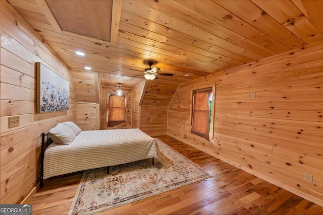 2092 Pleasant Hill Rd NE, Ranger, GA 30734 - bedroom featuring wooden walls, wood finished floors, and wood ceiling