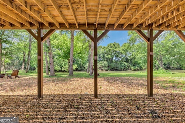 2092 Pleasant Hill Rd NE, Ranger, GA 30734 - view of patio with view of wooded area