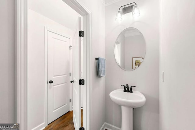 1316 Willamette Way, Marietta, GA 30008 - bathroom with wood finished floors