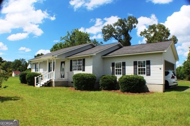 137 Whipporwill Way, Dexter, GA 31019 - single story home with a front yard, a porch, and crawl space