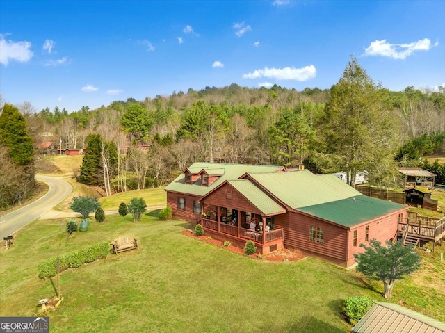 4253 Swallows Creek Rd, Hiawassee, GA 30546 - view of subject property with a heavily wooded area