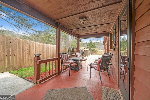 4253 Swallows Creek Rd, Hiawassee, GA 30546 - view of patio / terrace