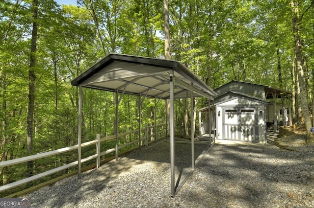 236 31st St Unit C638, Ellijay, GA 30540 - view of yard featuring a shed and a carport