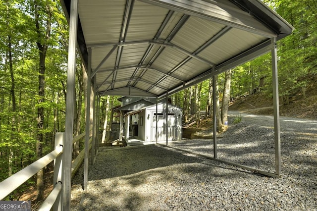 236 31st St Unit C638, Ellijay, GA 30540 - view of car parking with a shed and a carport