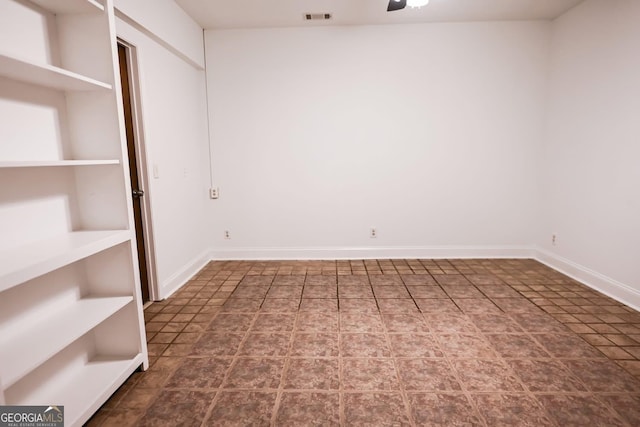 500 Holmes St, Barnesville, GA 30204 - empty room with baseboards and ceiling fan