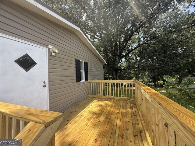 314 Elbert Jackson Rd, Forsyth, GA 31029 - deck with view of scattered trees