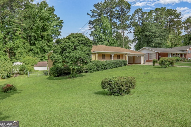 3563 Carriage Way, East Point, GA 30344 - view of front of property featuring a garage