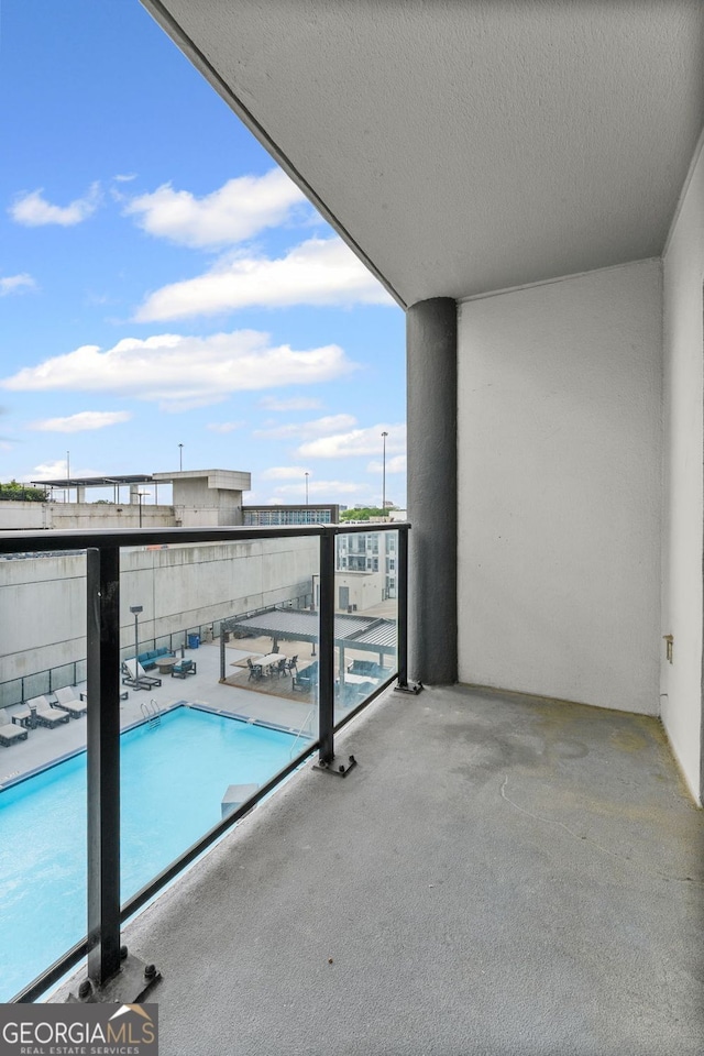 1280 W Peachtree St NW Unit 808, Atlanta, GA 30309 - balcony with view of pool