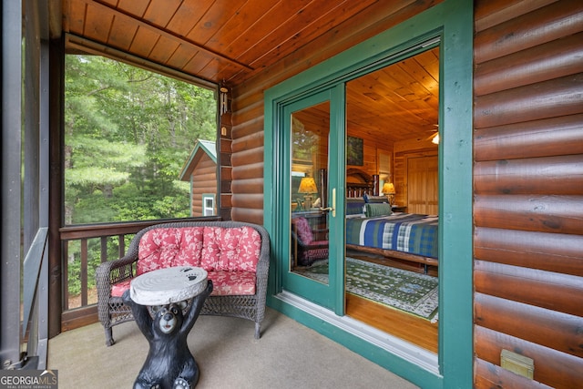 115 Wildcat Run, Suches, GA 30572 - view of sunroom