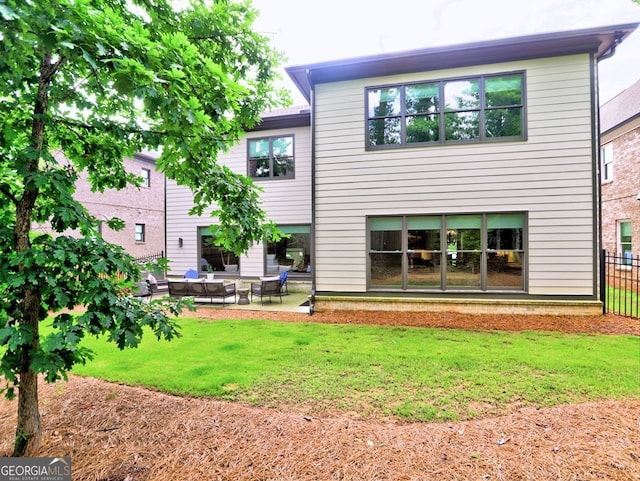 913 Sunny Meadows Ln, Marietta, GA 30062 - rear view of property featuring an outdoor hangout area and a patio