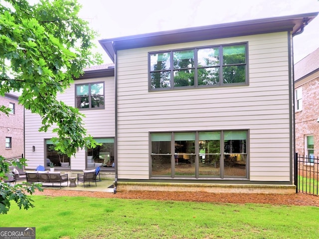 913 Sunny Meadows Ln, Marietta, GA 30062 - rear view of property with outdoor lounge area and a patio area