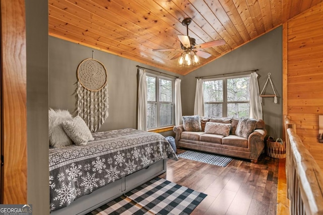230 Grove Ln Unit 3642, Ellijay, GA 30540 - bedroom featuring vaulted ceiling, wooden ceiling, and wood finished floors