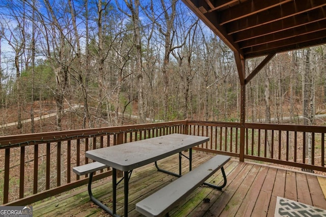 230 Grove Ln Unit 3642, Ellijay, GA 30540 - wooden terrace featuring outdoor dining space