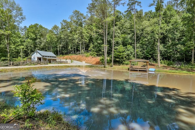 682 Tanglewood Ln, Ellijay, GA 30540 - water view featuring a heavily wooded area